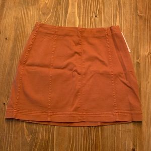 Burnt Orange Mini Skirt NWT